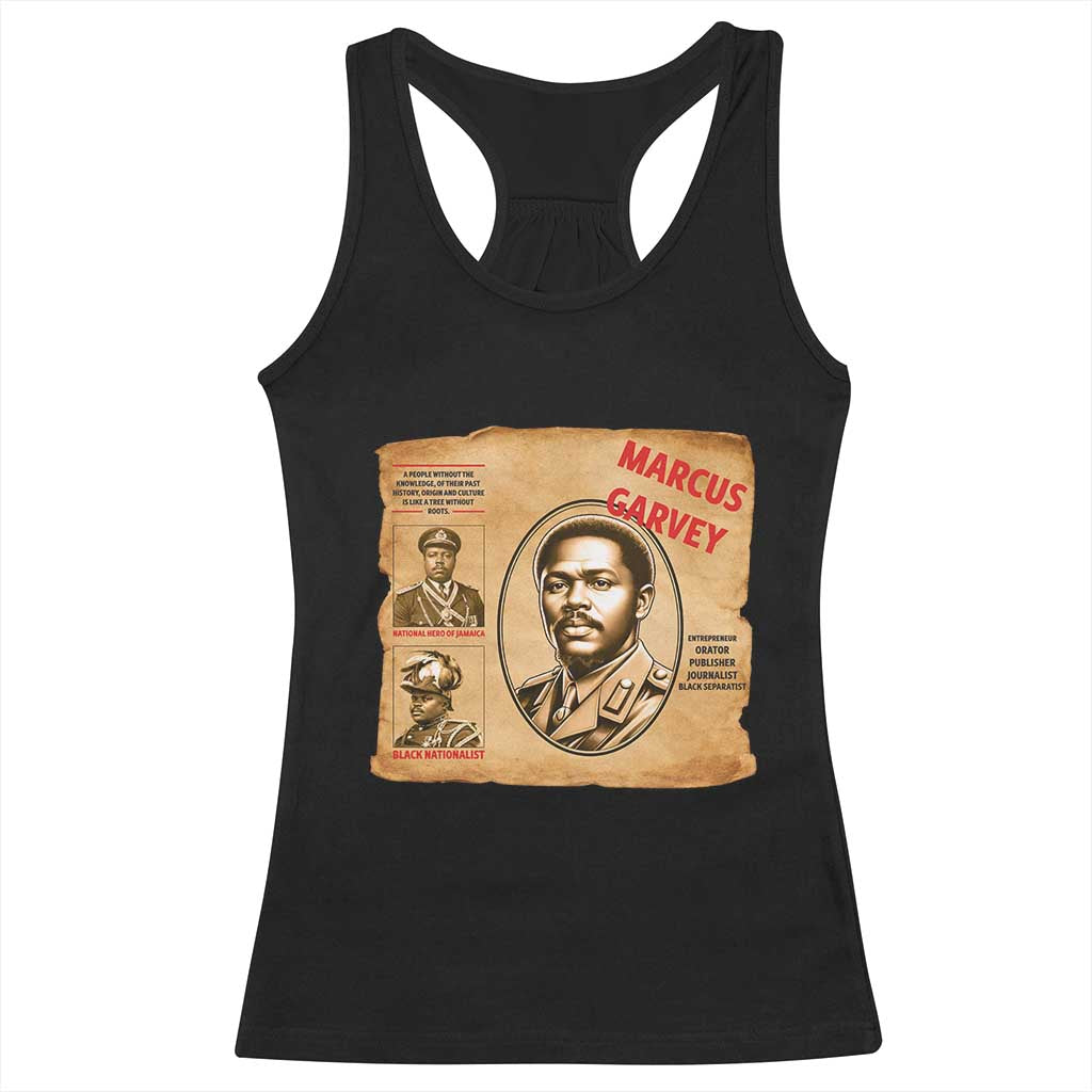 Marcus Garvey Racerback Tank Top First National Hero Of Jamaica Legacy TS12 Black Print Your Wear