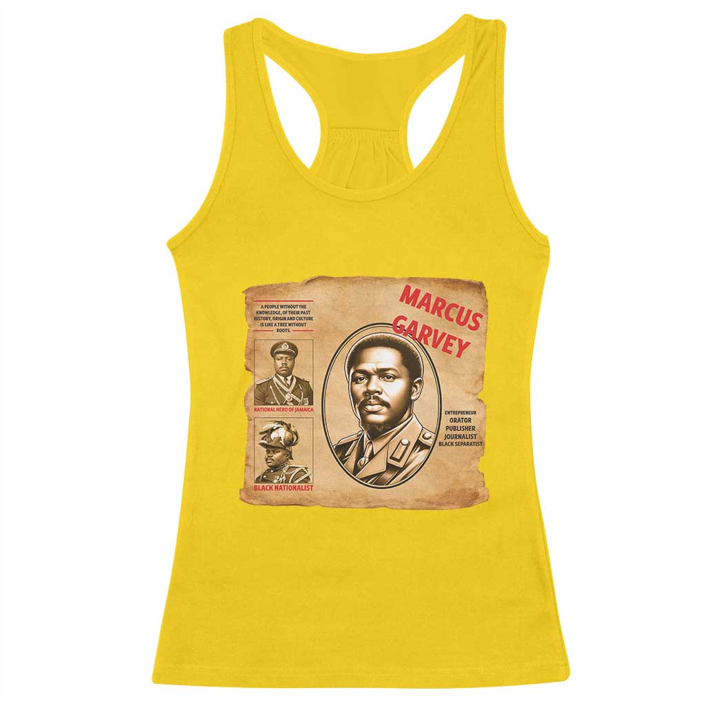Marcus Garvey Racerback Tank Top First National Hero Of Jamaica Legacy TS12 Daisy Print Your Wear