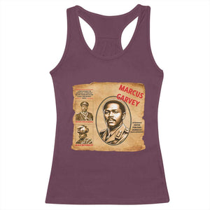 Marcus Garvey Racerback Tank Top First National Hero Of Jamaica Legacy TS12 Maroon Print Your Wear