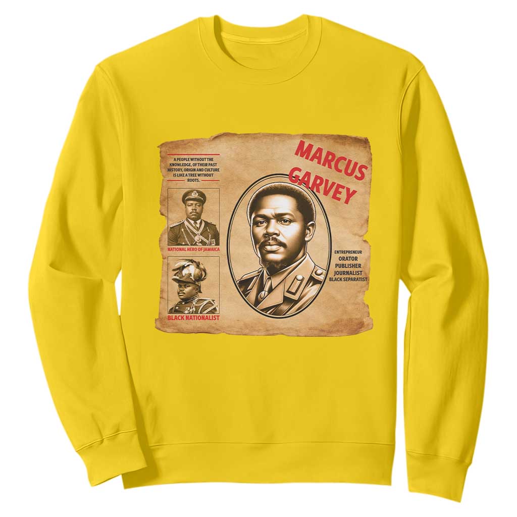 Marcus Garvey Sweatshirt First National Hero Of Jamaica Legacy TS12 Daisy Print Your Wear