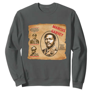 Marcus Garvey Sweatshirt First National Hero Of Jamaica Legacy TS12 Dark Heather Print Your Wear