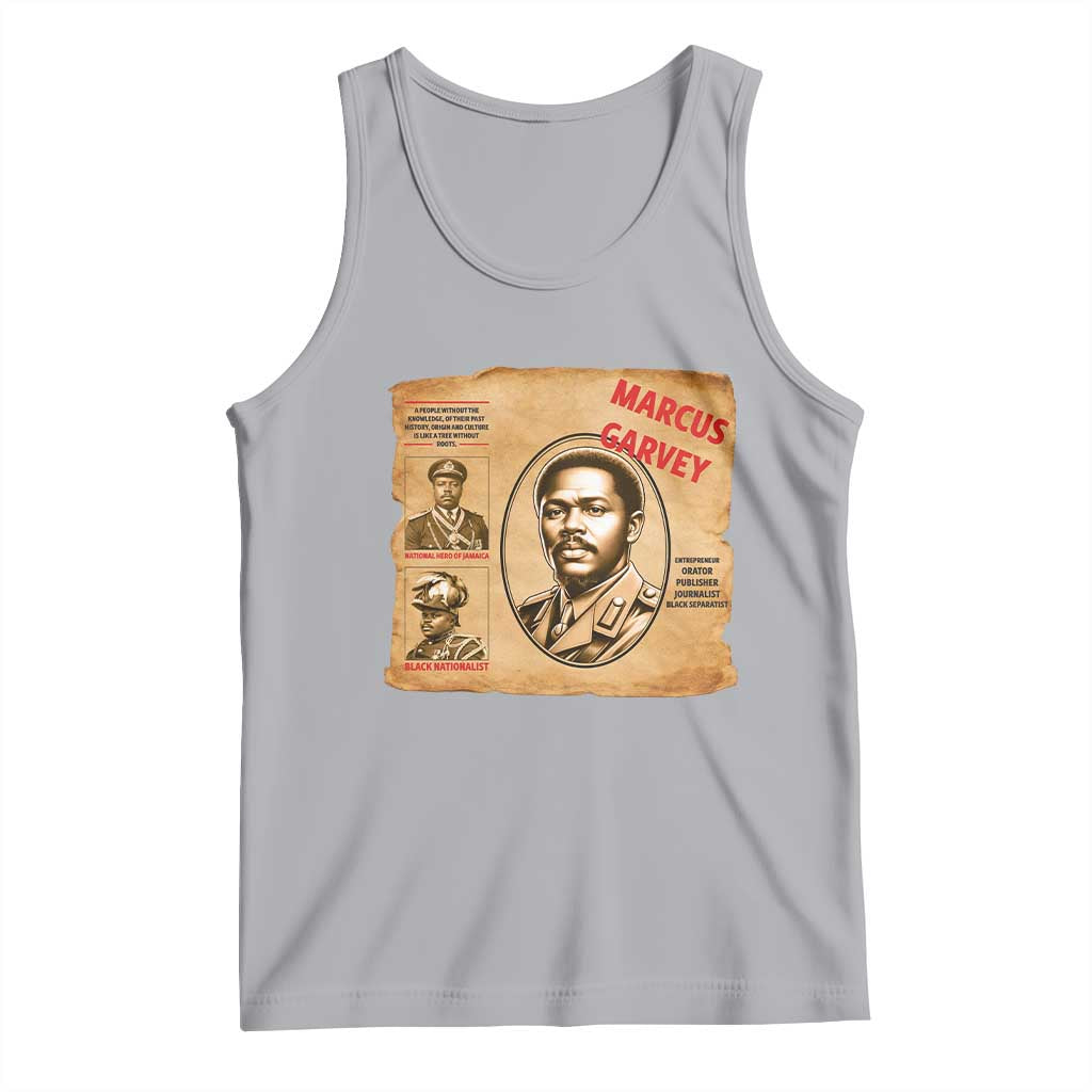 Marcus Garvey Tank Top First National Hero Of Jamaica Legacy TS12 Athletic Heather Print Your Wear