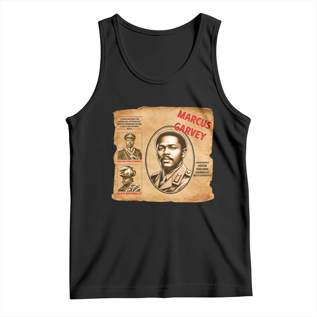 Marcus Garvey Tank Top First National Hero Of Jamaica Legacy TS12 Black Print Your Wear