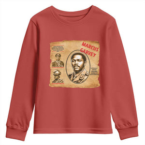 Marcus Garvey Youth Sweatshirt First National Hero Of Jamaica Legacy TS12 Red Print Your Wear