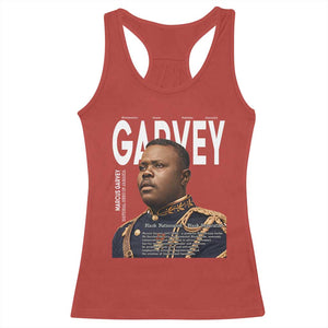 Vintage Black History Hero Marcus Garvey Racerback Tank Top Black Pride TS12 Red Print Your Wear