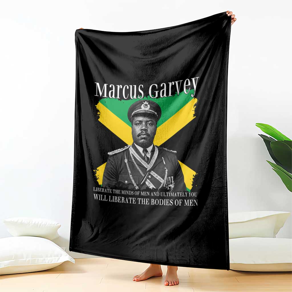Marcus Garvey Liberation Quote Throw Blanket Liberate The Minds Of Men TS12 Print Your Wear