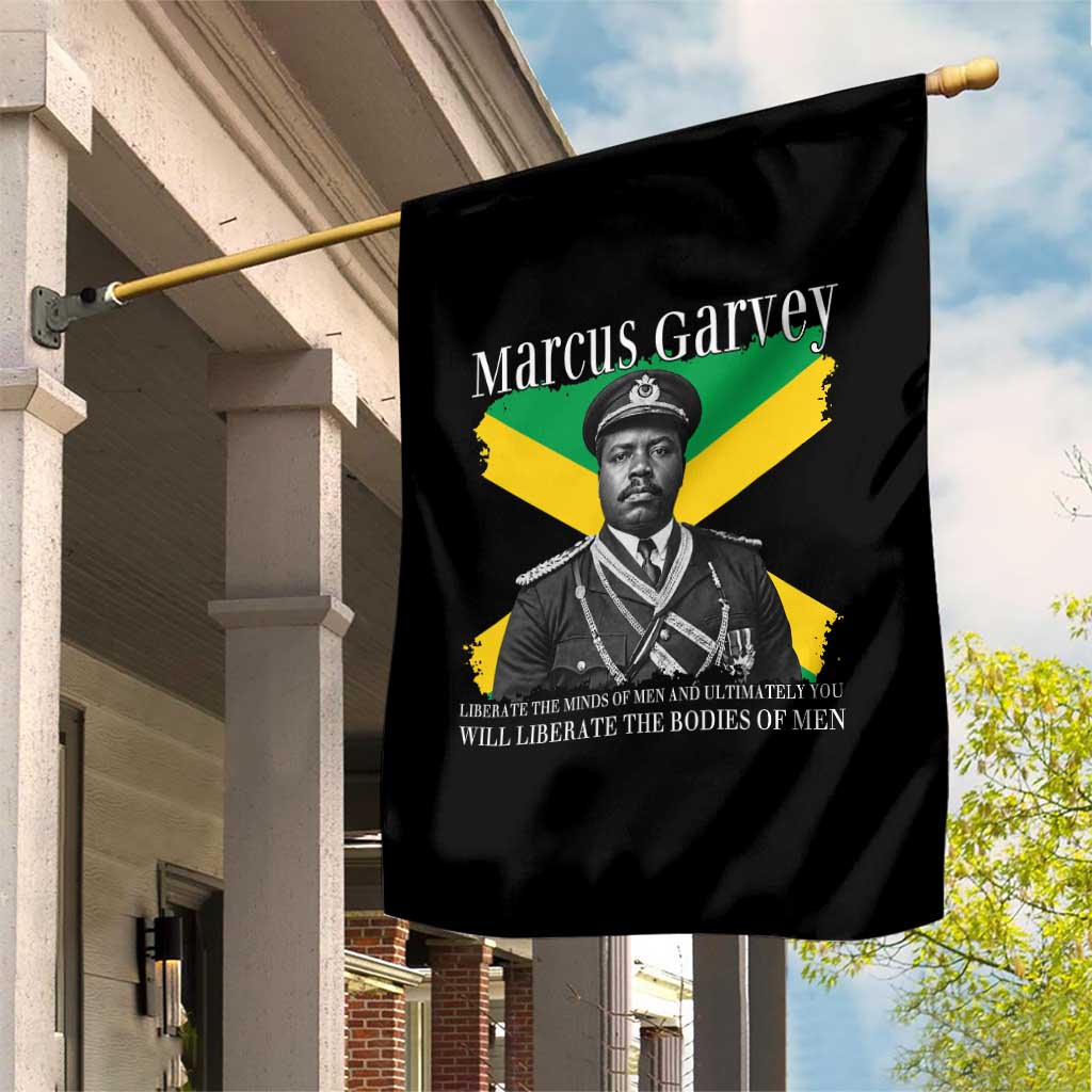 Marcus Garvey Liberation Quote Garden Flag Liberate The Minds Of Men TS12 Print Your Wear