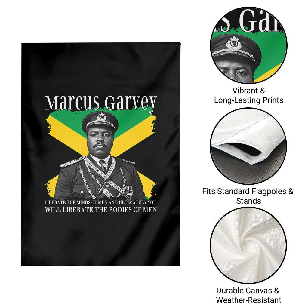 Marcus Garvey Liberation Quote Garden Flag Liberate The Minds Of Men TS12 Print Your Wear