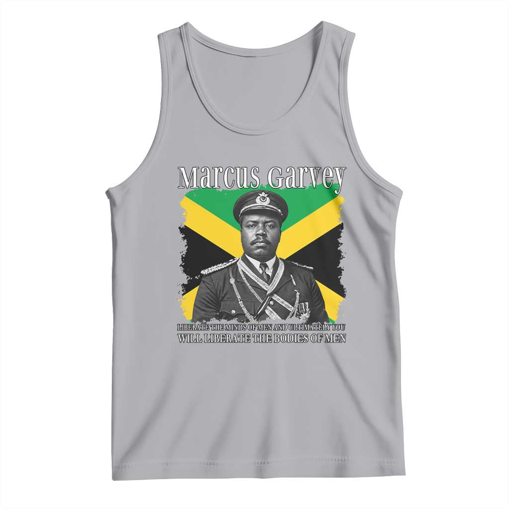 Marcus Garvey Liberation Quote Tank Top Liberate The Minds Of Men TS12 Athletic Heather Print Your Wear
