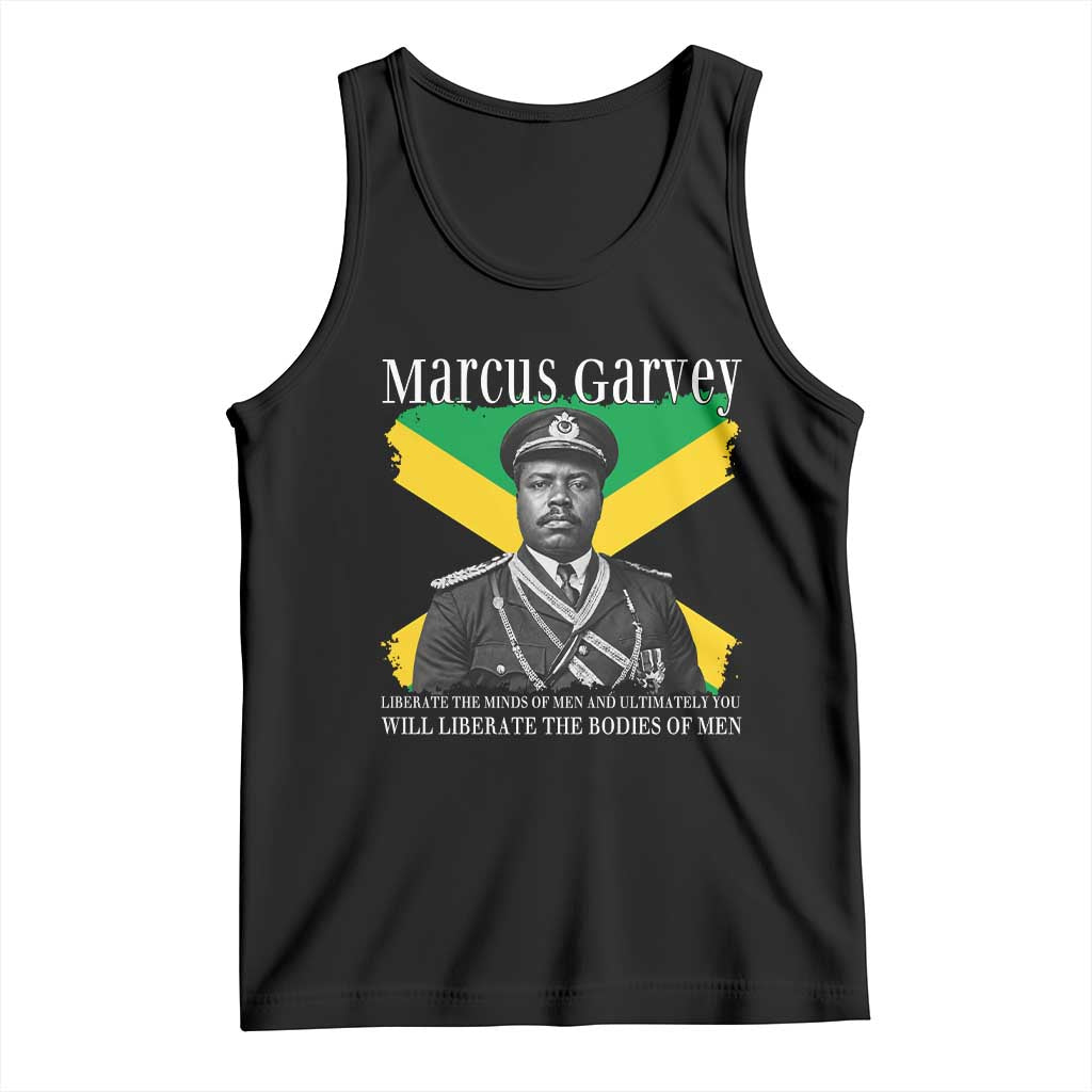 Marcus Garvey Liberation Quote Tank Top Liberate The Minds Of Men TS12 Black Print Your Wear