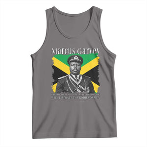 Marcus Garvey Liberation Quote Tank Top Liberate The Minds Of Men TS12 Deep Heather Print Your Wear