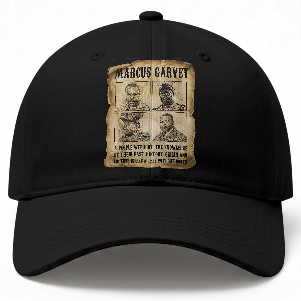 Vintage Marcus Garvey Quote Baseball Cap A People Without Knowledge Of Their Past TS12 Print Your Wear