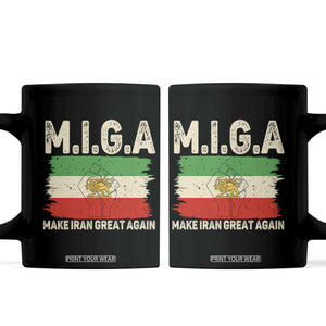 Make Iran Great Again Coffee Mug Iran 2026 Resistance TS12 Black Print Your Wear