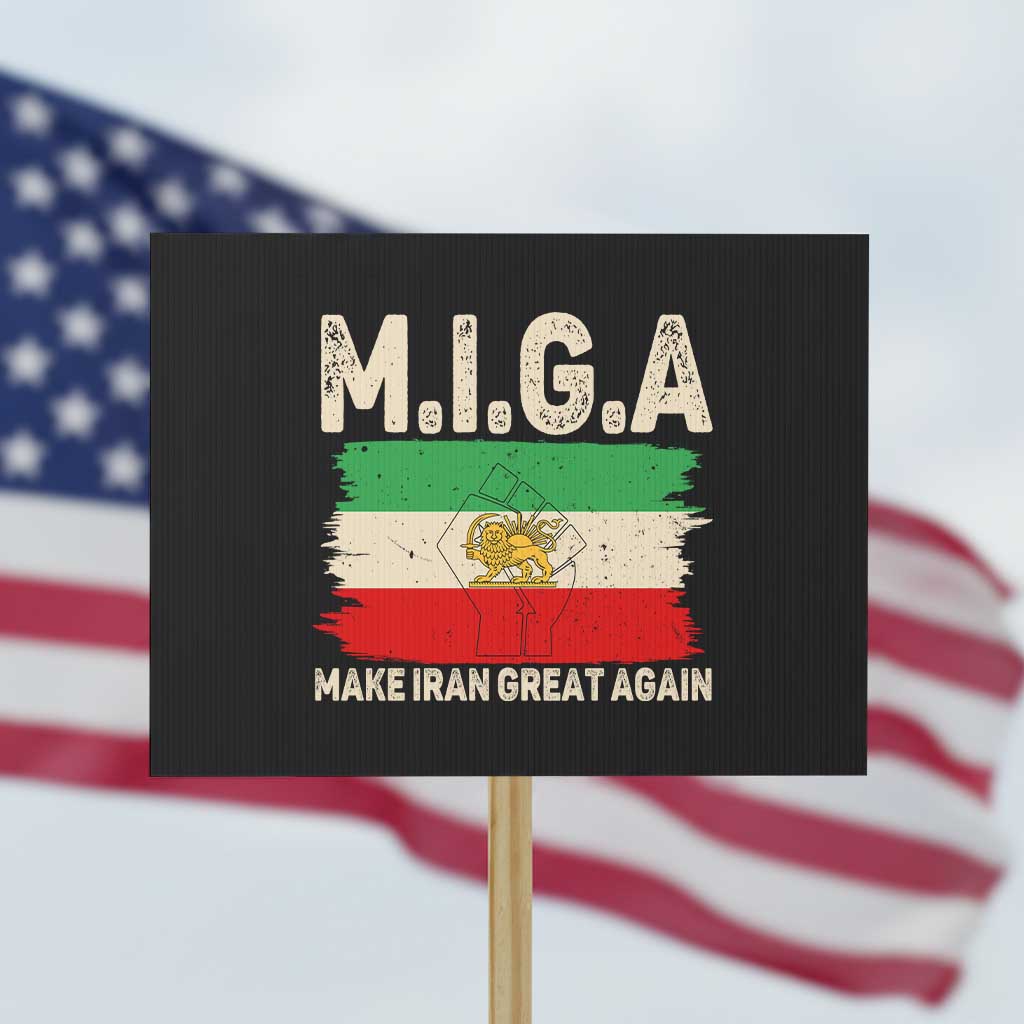 Make Iran Great Again Protest Sign Iran 2026 Resistance TS12 Horizontal 18