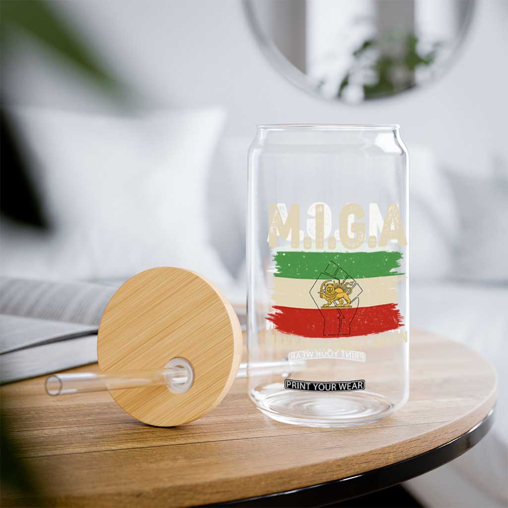 Make Iran Great Again Glass Can Iran 2026 Resistance TS12 Print Your Wear
