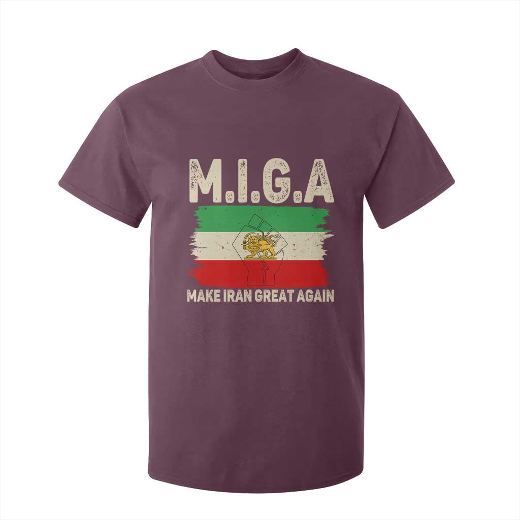 Make Iran Great Again T Shirt For Kid Iran 2026 Resistance TS12 Maroon Print Your Wear