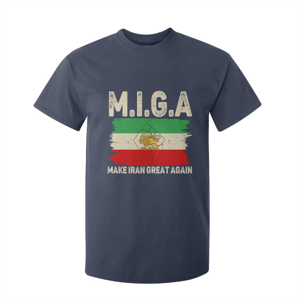 Make Iran Great Again T Shirt For Kid Iran 2026 Resistance TS12 Navy Print Your Wear