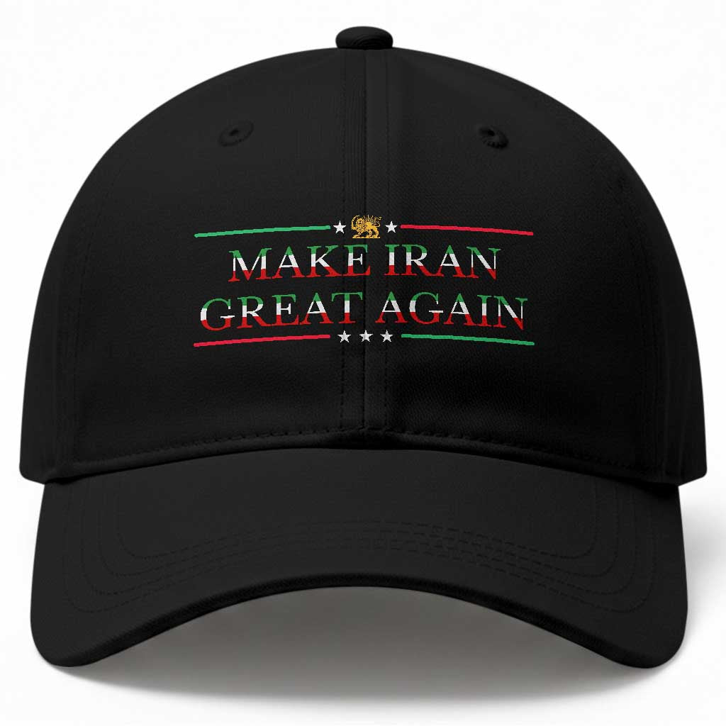 Make Iran Great Again Baseball Cap Patriotic Iranian Gift TS12 Print Your Wear