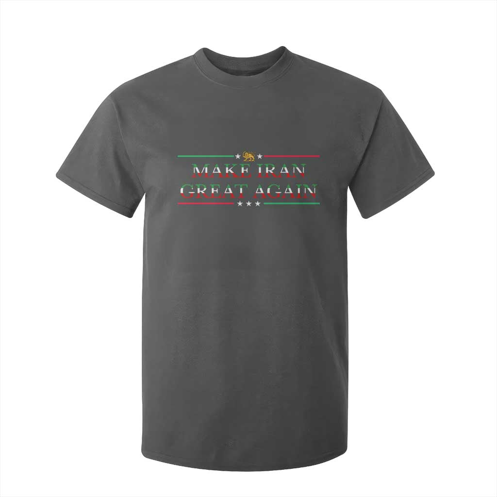 Make Iran Great Again T Shirt For Kid Patriotic Iranian Gift TS12 Dark Heather Print Your Wear