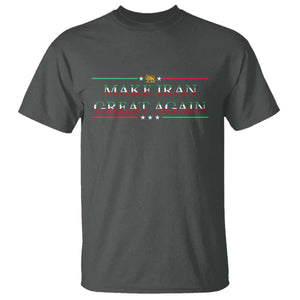 Make Iran Great Again T Shirt Patriotic Iranian Gift TS12 Dark Heather Print Your Wear