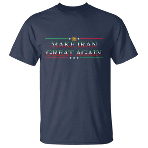 Make Iran Great Again T Shirt Patriotic Iranian Gift TS12 Navy Print Your Wear