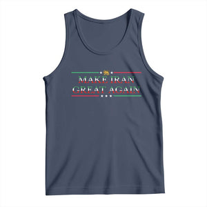 Make Iran Great Again Tank Top Patriotic Iranian Gift TS12 Navy Print Your Wear