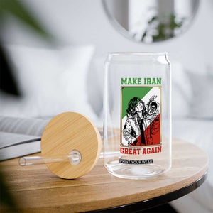 Make Iran Great Again Glass Can Patriotic Iranian Heritage Gift TS12 Print Your Wear