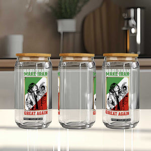 Make Iran Great Again Glass Can Patriotic Iranian Heritage Gift TS12 Print Your Wear