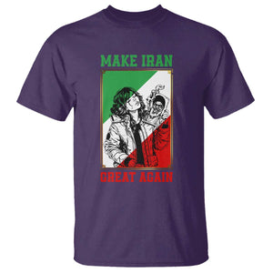 Make Iran Great Again T Shirt - Patriotic Iranian Heritage Gift TS12 Purple Print Your Wear