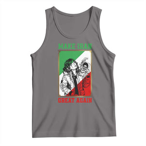 Make Iran Great Again Tank Top Patriotic Iranian Heritage Gift TS12 Deep Heather Print Your Wear