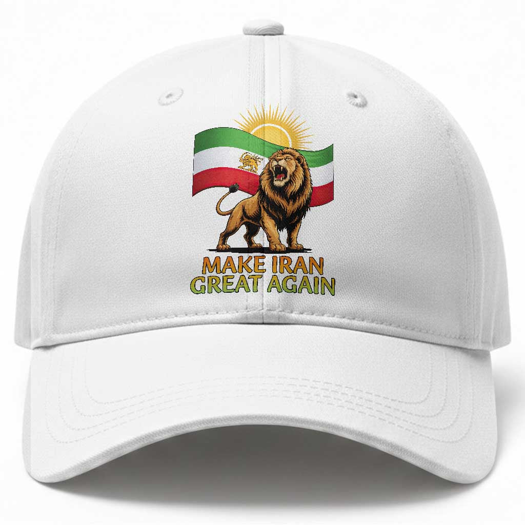 Patriotic Iranian Pride Gift Baseball Cap Make Iran Great Again TS12 Print Your Wear