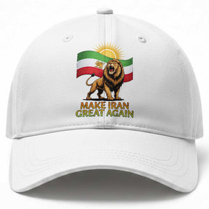 Patriotic Iranian Pride Gift Baseball Cap Make Iran Great Again TS12 Print Your Wear