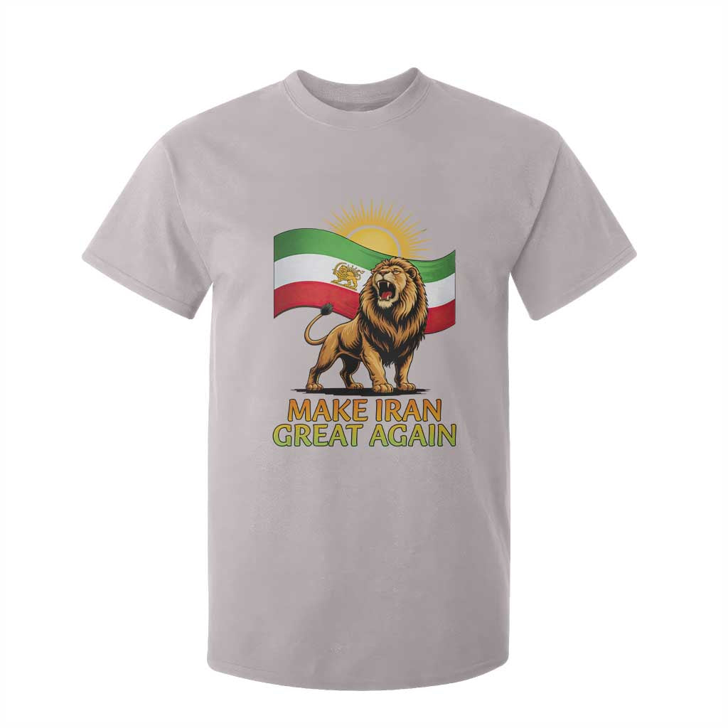 Patriotic Iranian Pride Gift T Shirt For Kid Make Iran Great Again TS12 Ice Gray Print Your Wear