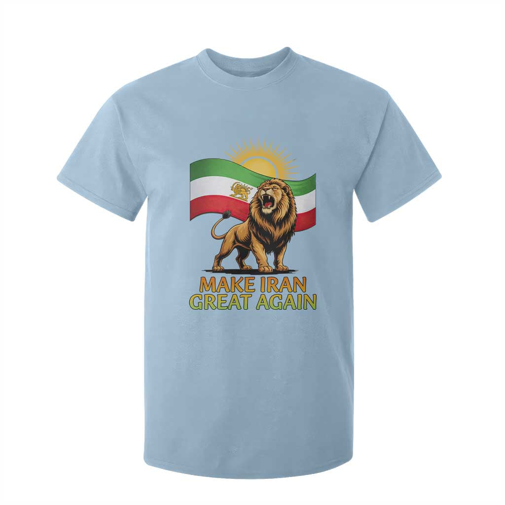 Patriotic Iranian Pride Gift T Shirt For Kid Make Iran Great Again TS12 Light Blue Print Your Wear