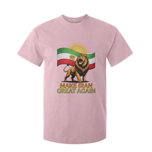 Patriotic Iranian Pride Gift T Shirt For Kid Make Iran Great Again TS12 Light Pink Print Your Wear