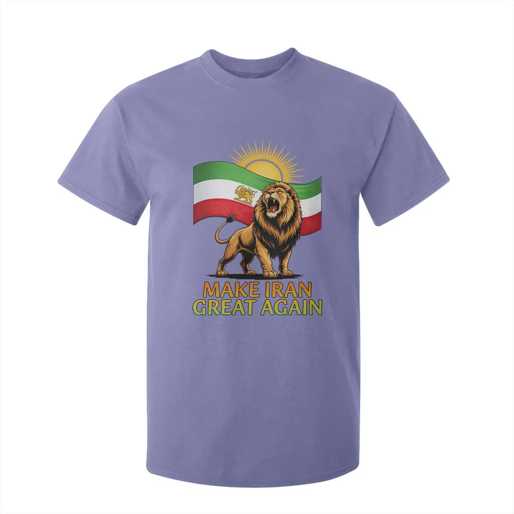 Patriotic Iranian Pride Gift T Shirt For Kid Make Iran Great Again TS12 Violet Print Your Wear