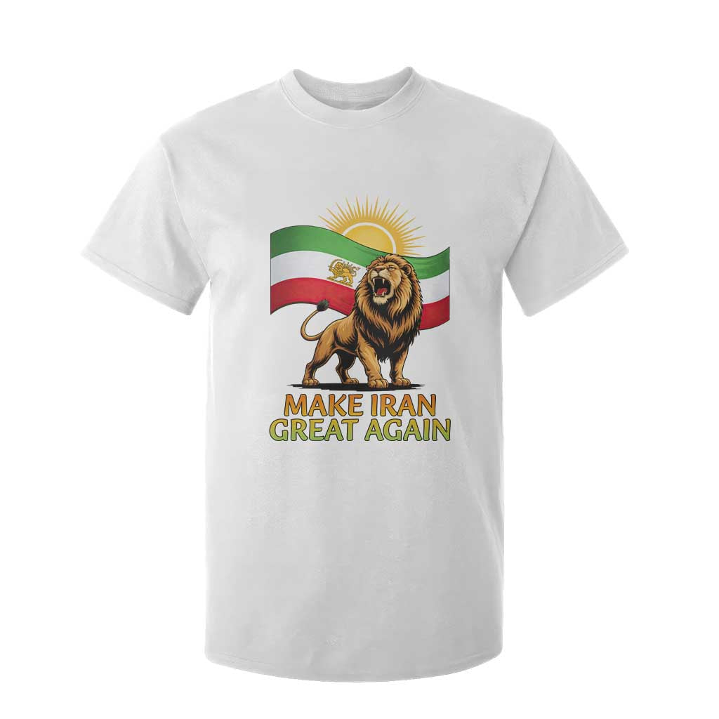 Patriotic Iranian Pride Gift T Shirt For Kid Make Iran Great Again TS12 White Print Your Wear