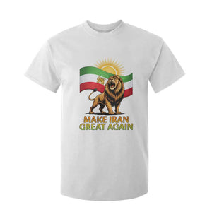 Patriotic Iranian Pride Gift T Shirt For Kid Make Iran Great Again TS12 White Print Your Wear