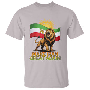 Patriotic Iranian Pride Gift T Shirt Make Iran Great Again TS12 Ice Gray Print Your Wear