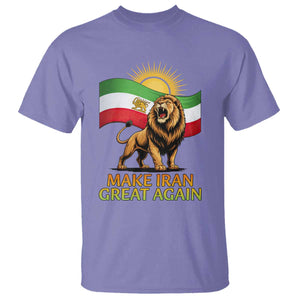 Patriotic Iranian Pride Gift T Shirt Make Iran Great Again TS12 Violet Print Your Wear