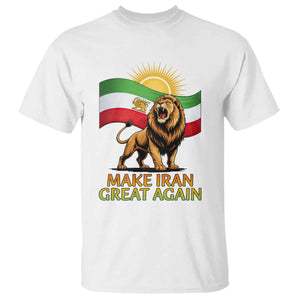 Patriotic Iranian Pride Gift T Shirt Make Iran Great Again TS12 White Print Your Wear