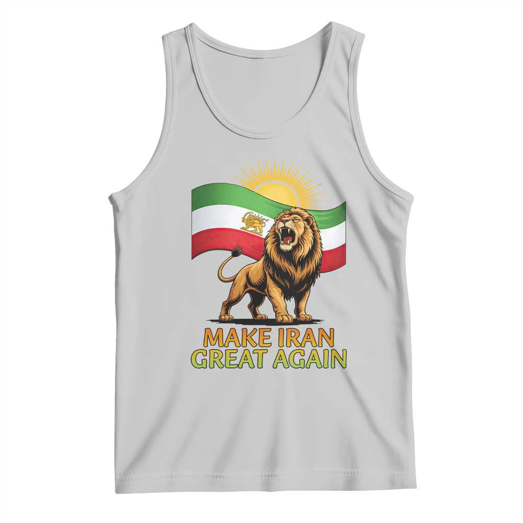 Patriotic Iranian Pride Gift Tank Top Make Iran Great Again TS12 Ash Print Your Wear