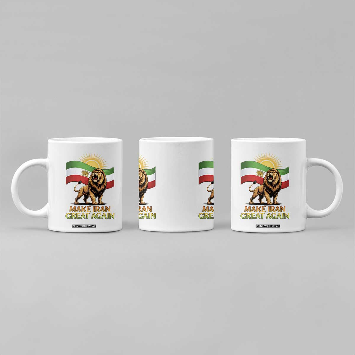 Patriotic Iranian Pride Gift Coffee Mug Make Iran Great Again TS12 Print Your Wear
