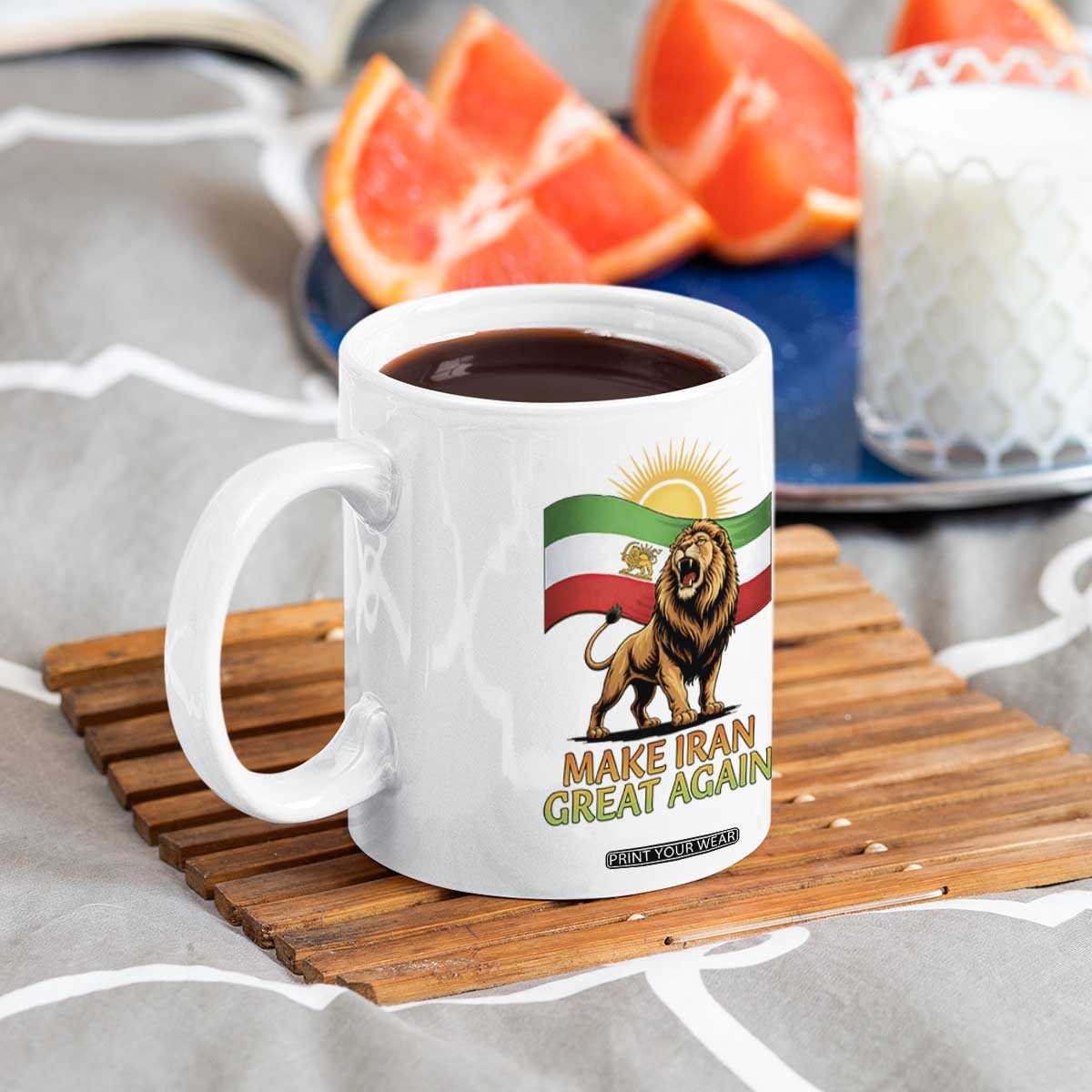 Patriotic Iranian Pride Gift Coffee Mug Make Iran Great Again TS12 Print Your Wear