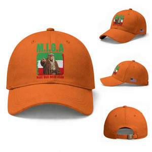 Make Iran Great Again Baseball Cap Free Iran Protest TS12 Baseball Cap Universal Fit Orange Print Your Wear