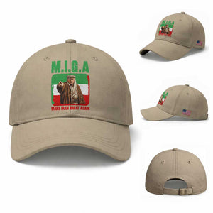Make Iran Great Again Baseball Cap Free Iran Protest TS12 Baseball Cap Universal Fit Khaki Print Your Wear