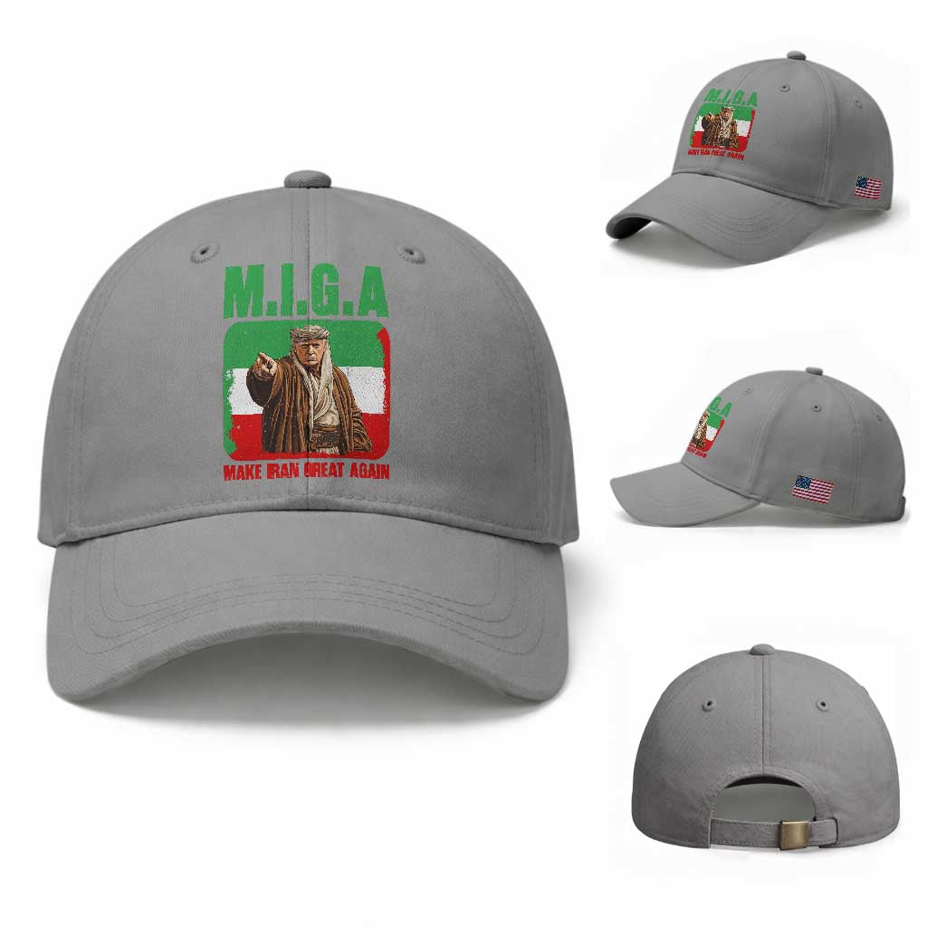 Make Iran Great Again Baseball Cap Free Iran Protest TS12 Baseball Cap Universal Fit Sport Gray Print Your Wear