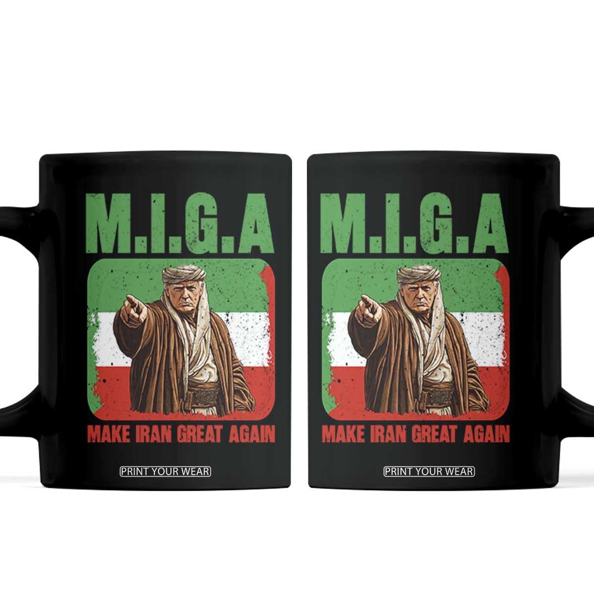 Make Iran Great Again Coffee Mug Free Iran Protest TS12 Black Print Your Wear