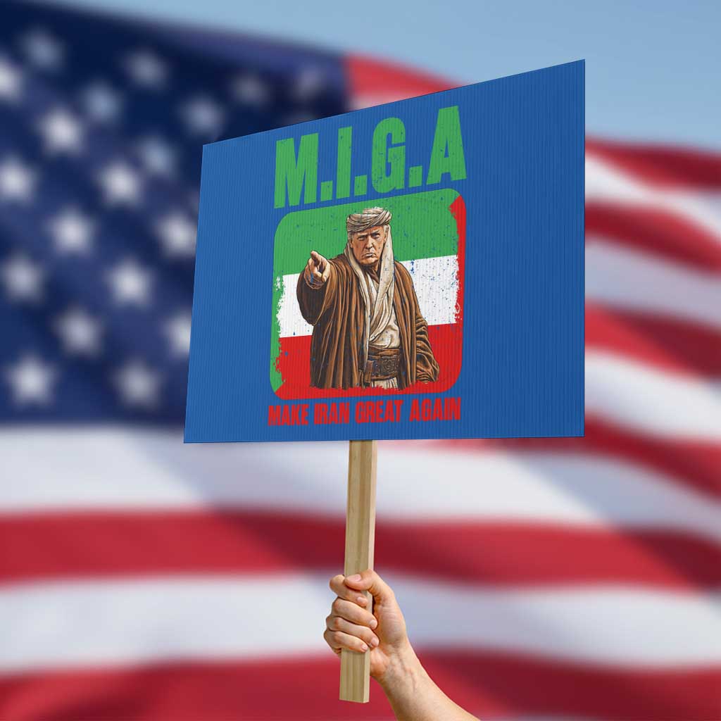 Make Iran Great Again Protest Sign Free Iran Protest TS12 Horizontal 18