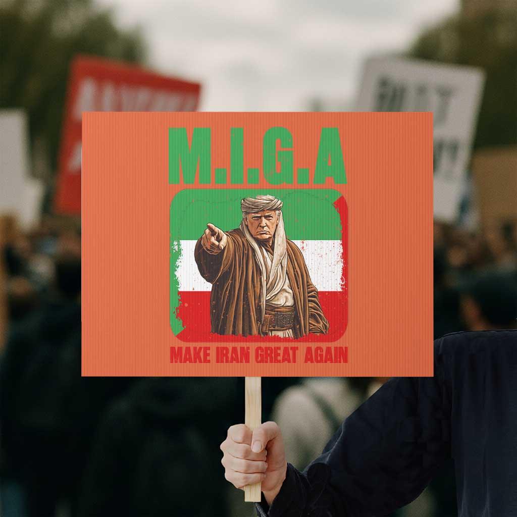 Make Iran Great Again Protest Sign Free Iran Protest TS12 Horizontal 18